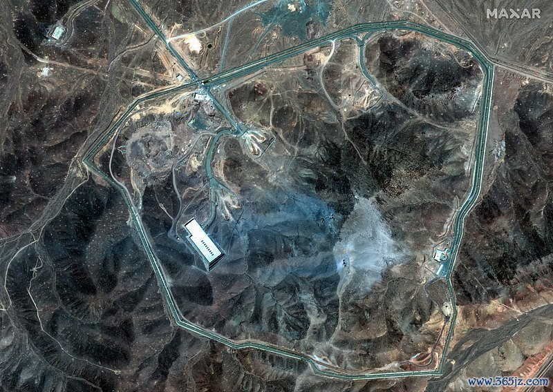 当地时期2025年6月22日，遭好意思国空袭后的伊朗福尔多核智力。 视觉中国