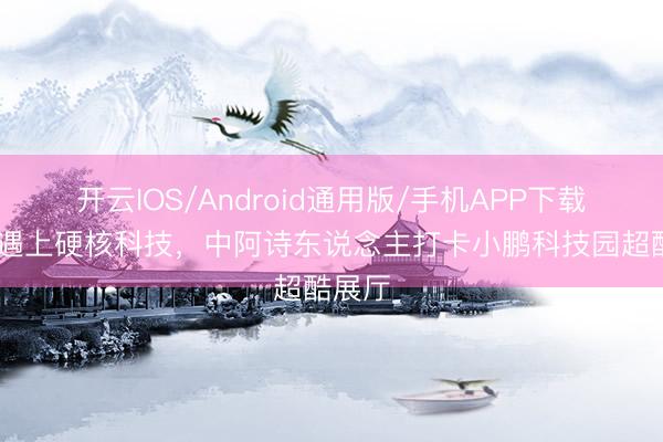 开云IOS/Android通用版/手机APP下载 诗歌遇上硬核科技，中阿诗东说念主打卡小鹏科技园超酷展厅